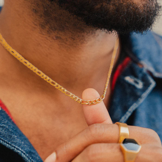 Colar Figaro Ouro 18k