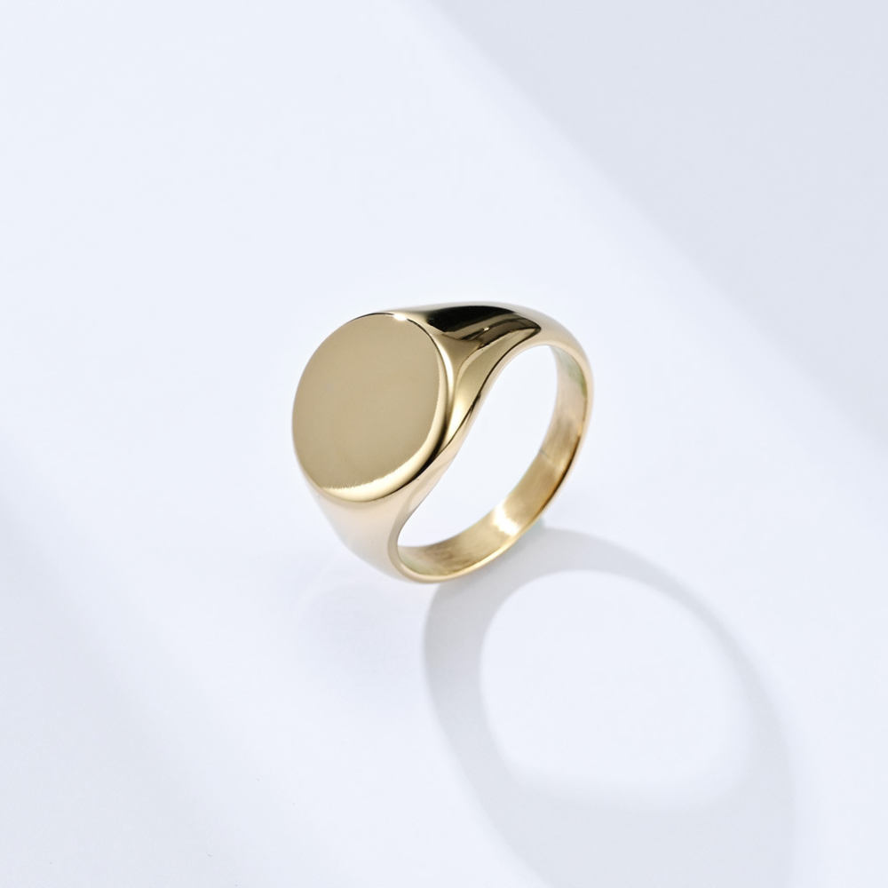 Anel Sinete Ouro 18k