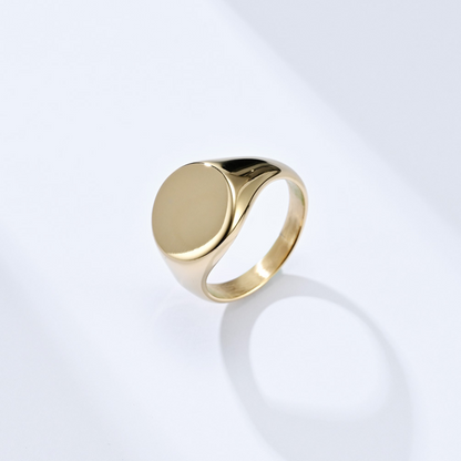Anel Sinete Ouro 18k