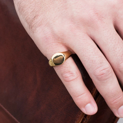 Anel Sinete Ouro 18k