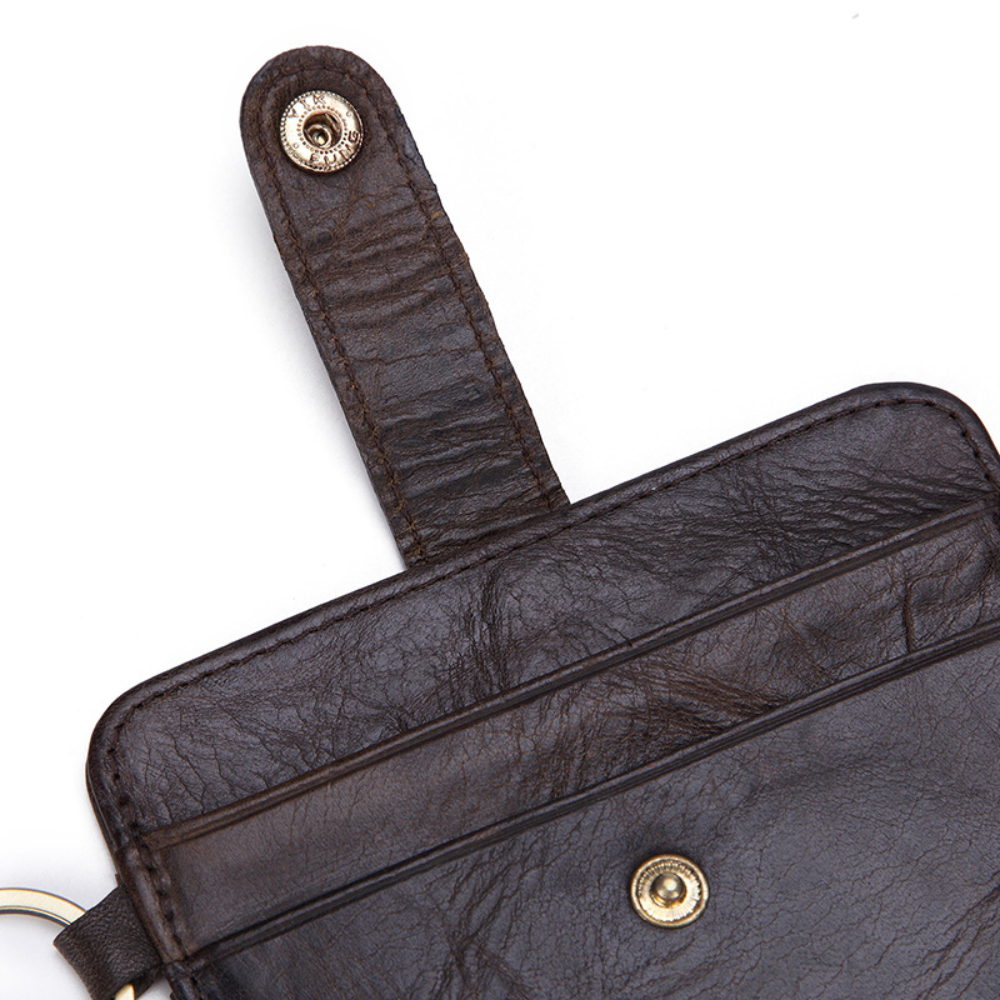 Porta Cartão de Couro Slim