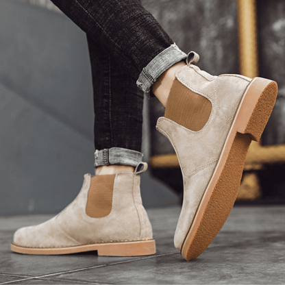 Bota de Camurça Rochester Bege