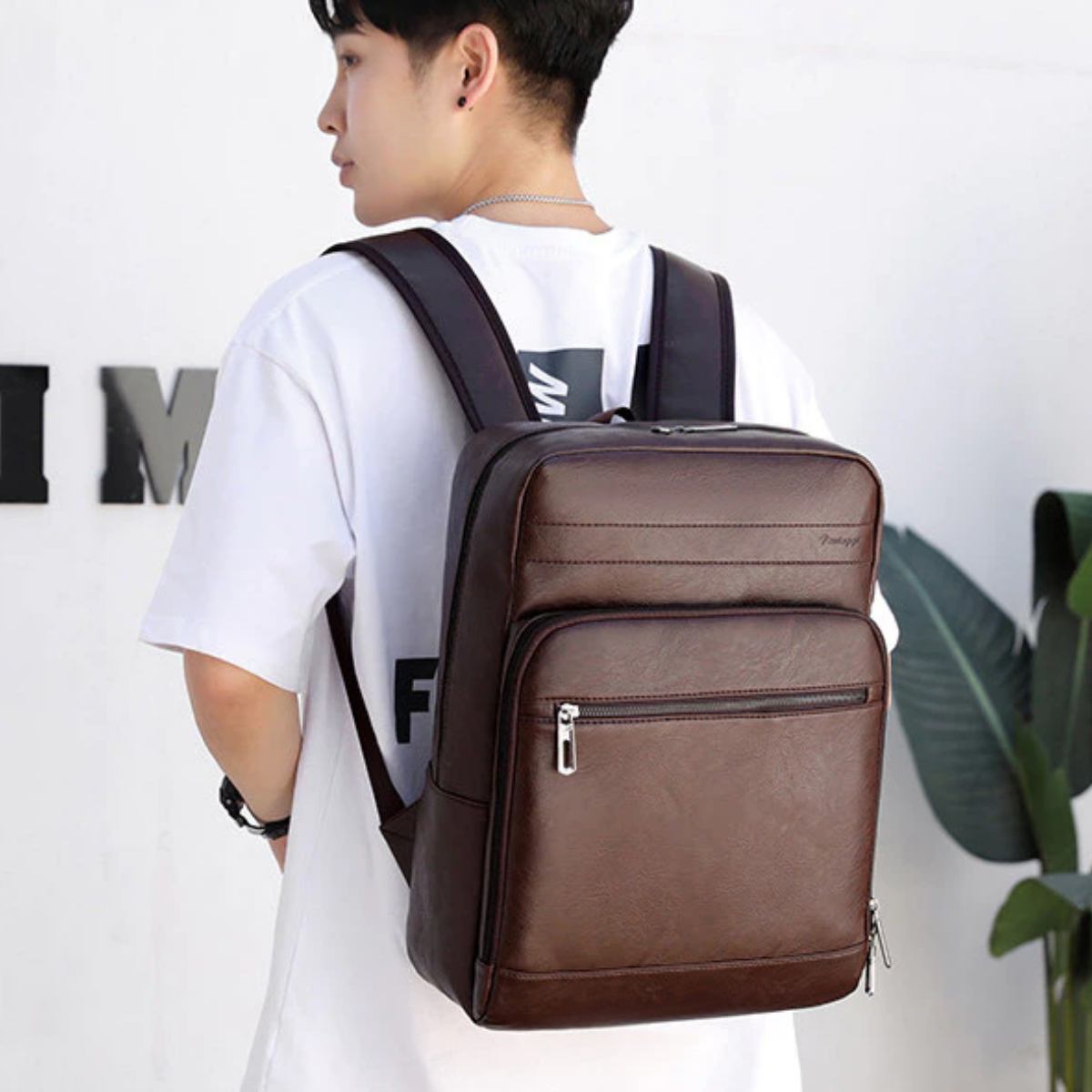 Mochila em Couro Frankfurt