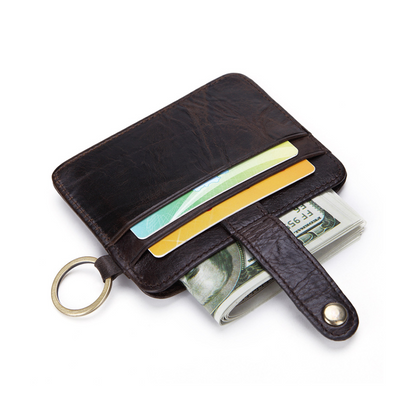 Porta Cartão de Couro Slim