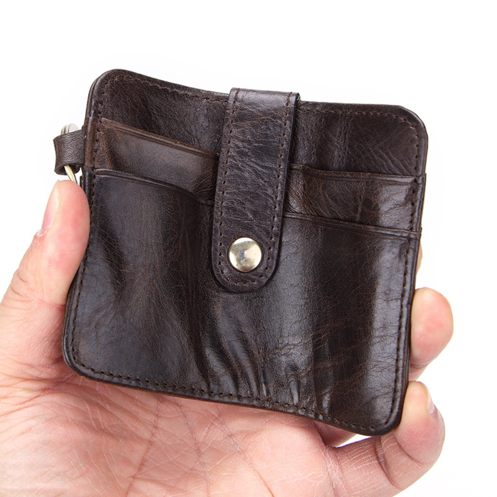 Porta Cartão de Couro Slim
