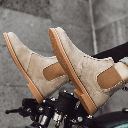Bota de Camurça Rochester Bege