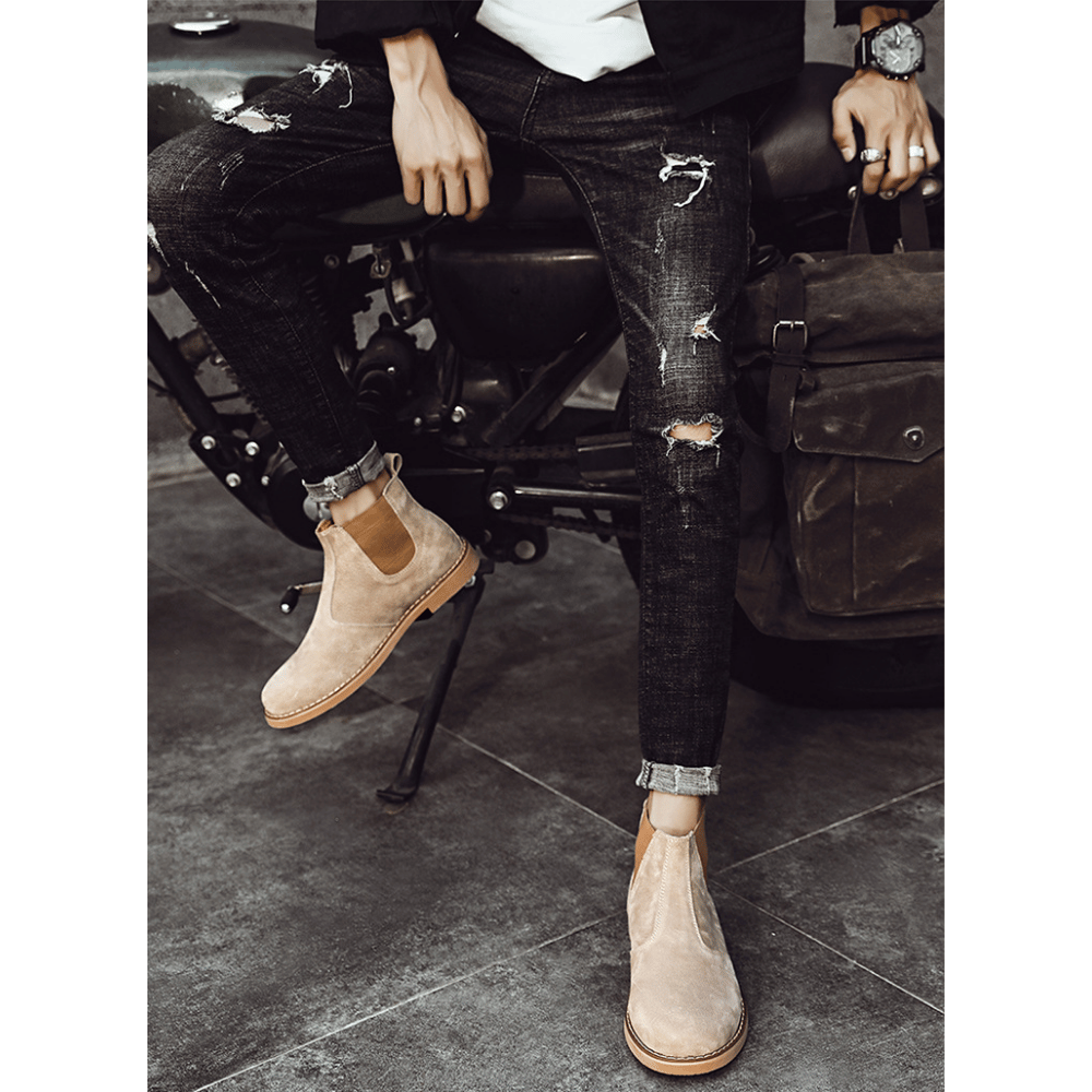 Bota de Camurça Rochester Bege