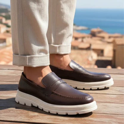 Mocassim Masculino Tratorado em Couro Hilbert