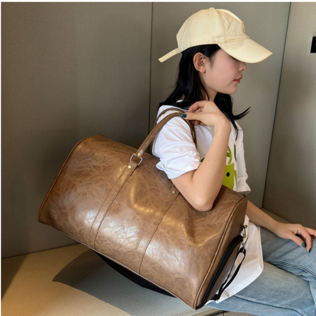 Bolsa de Viagem em Couro Florença