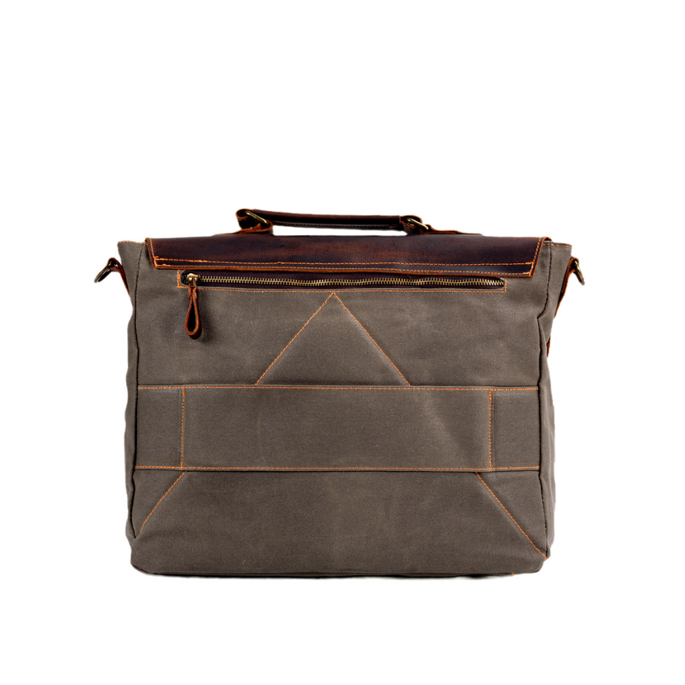 Bolsa Executiva Masculina em Lona e Couro Legítimo Seattle