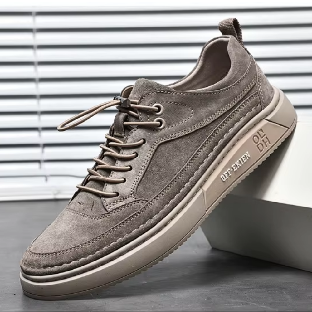 Tênis Casual Masculino em Couro Morgan