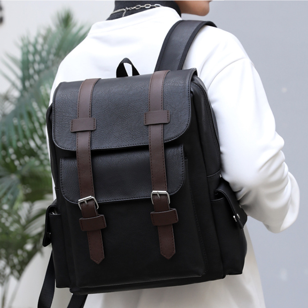 Mochila em Couro New York