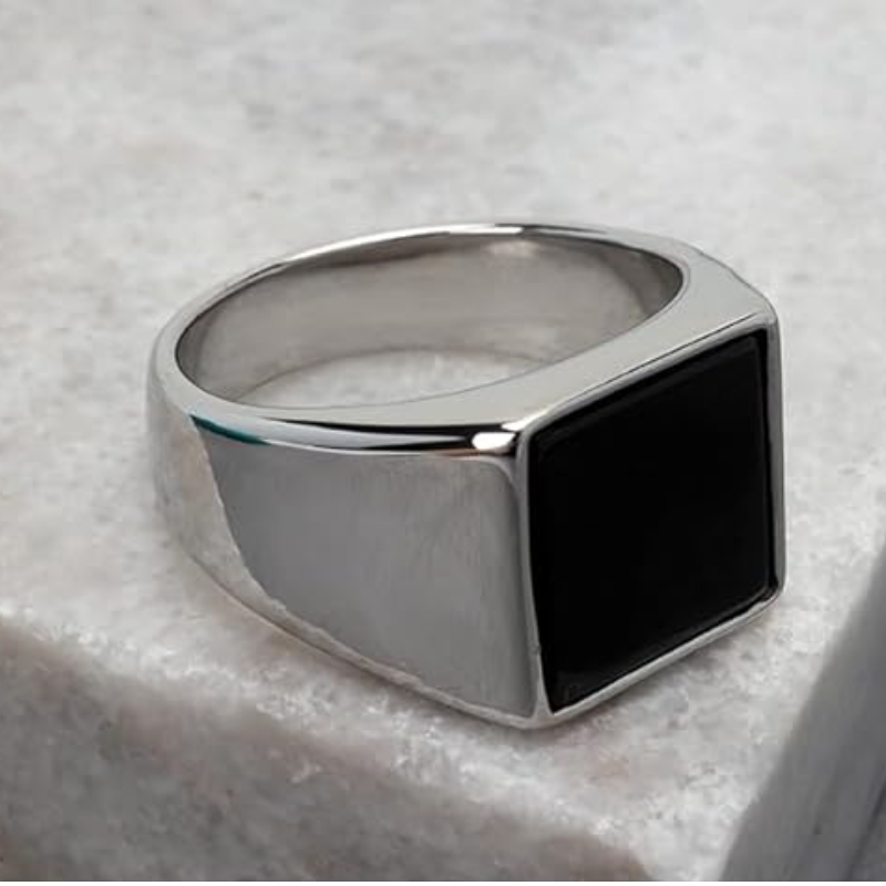 Anel Umbra Prata Inox