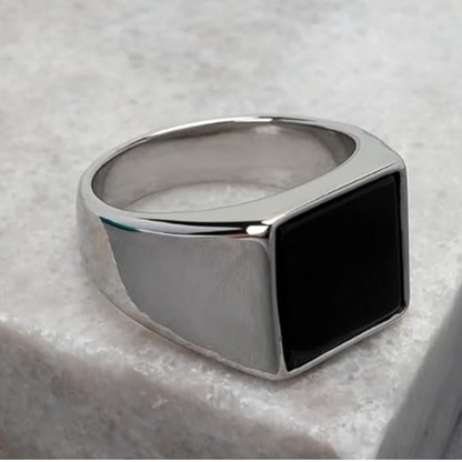Anel Umbra Prata Inox
