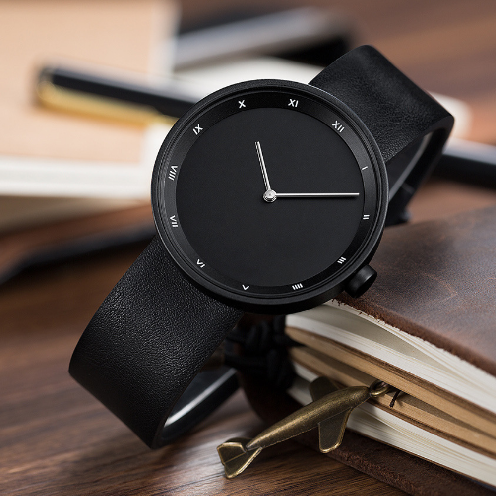 Relógio em Borracha Minimal Preto