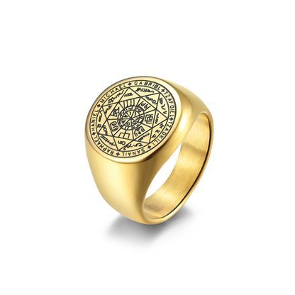 Anel Arcanjos Ouro Inox