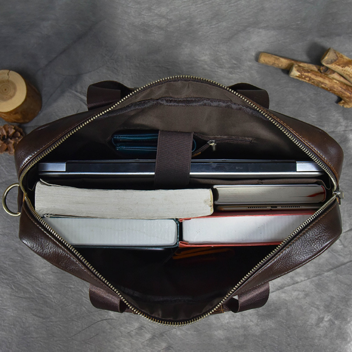 Bolsa Executiva em Couro Legítimo Bergen