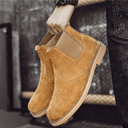 Bota de Camurça Rochester Caramelo