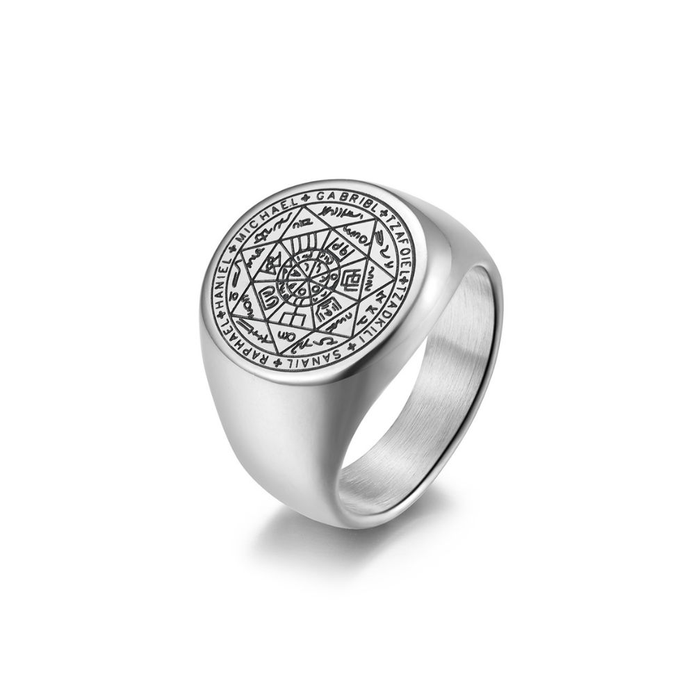 Anel Arcanjos Prata Inox