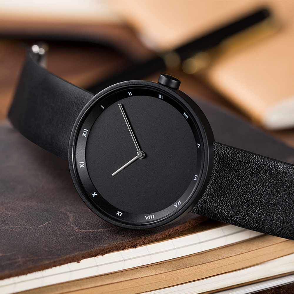 Relógio em Borracha Minimal Preto