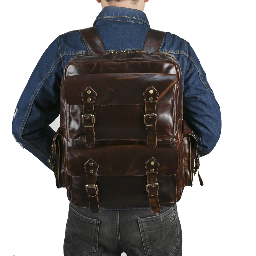 Mochila em Couro Legítimo Copenhagen