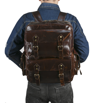 Mochila em Couro Legítimo Copenhagen