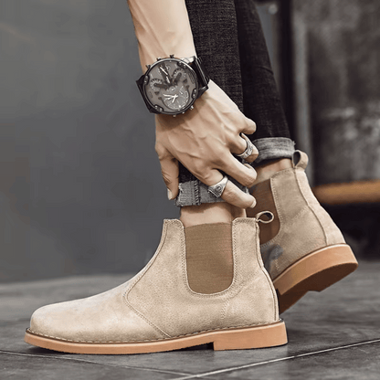 Bota de Camurça Rochester Bege
