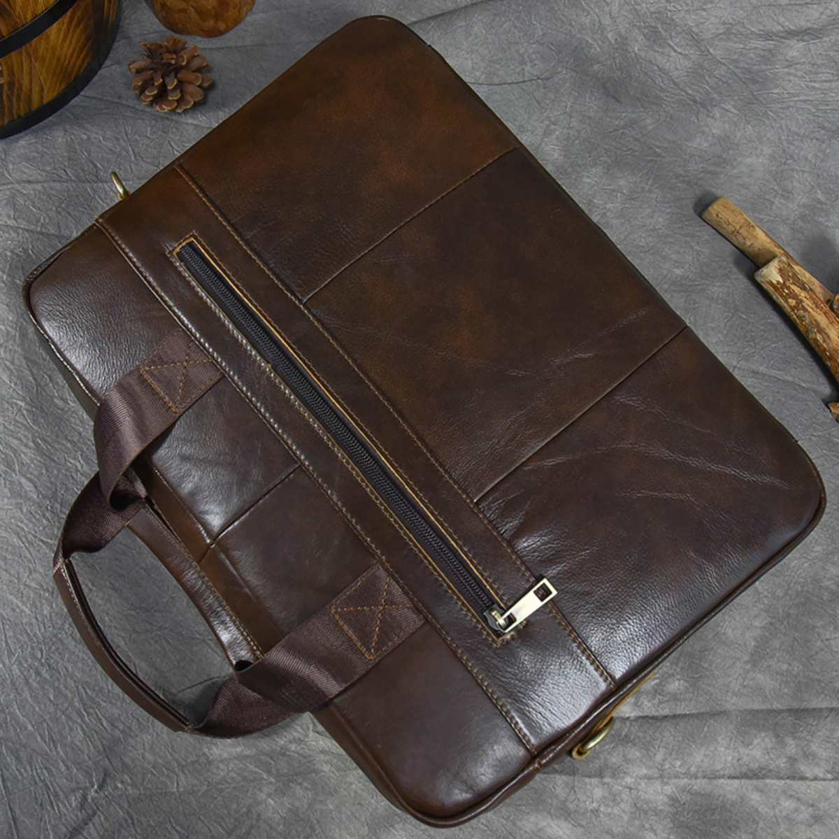 Bolsa Executiva em Couro Legítimo Bergen