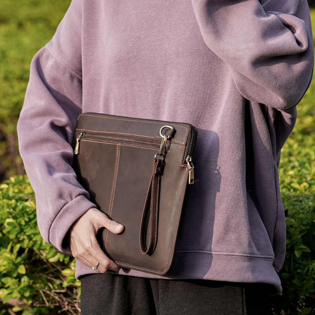 Bolsa para Notebook em Couro Osaka
