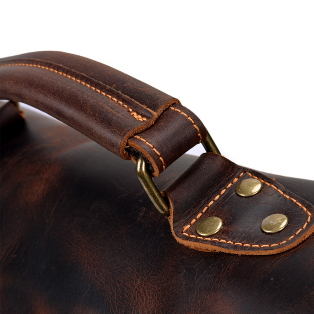 Bolsa Executiva Masculina em Lona e Couro Legítimo Seattle