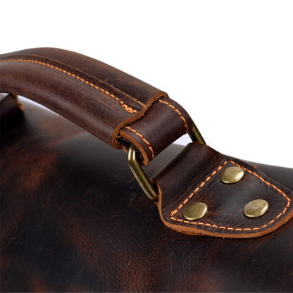 Bolsa Executiva Masculina em Lona e Couro Legítimo Seattle