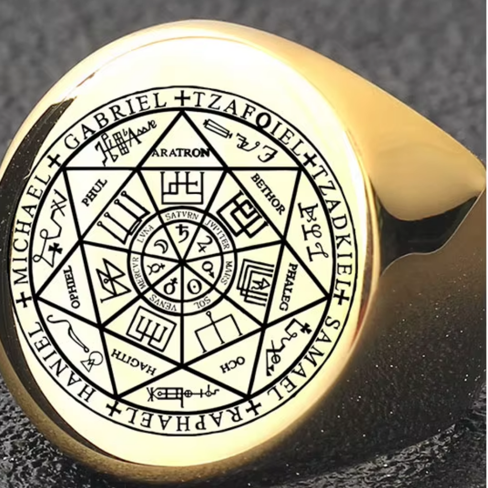 Anel Arcanjos Ouro Inox