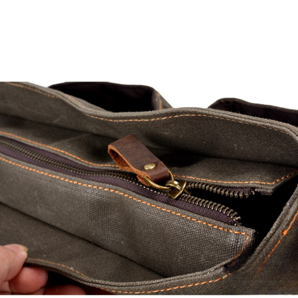 Bolsa Executiva Masculina em Lona e Couro Legítimo Seattle