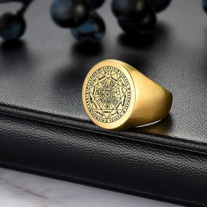 Anel Arcanjos Ouro Inox