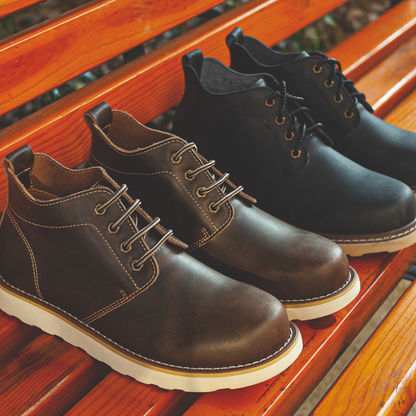 Bota Masculina em Couro Wilfred – Estilo Rústico