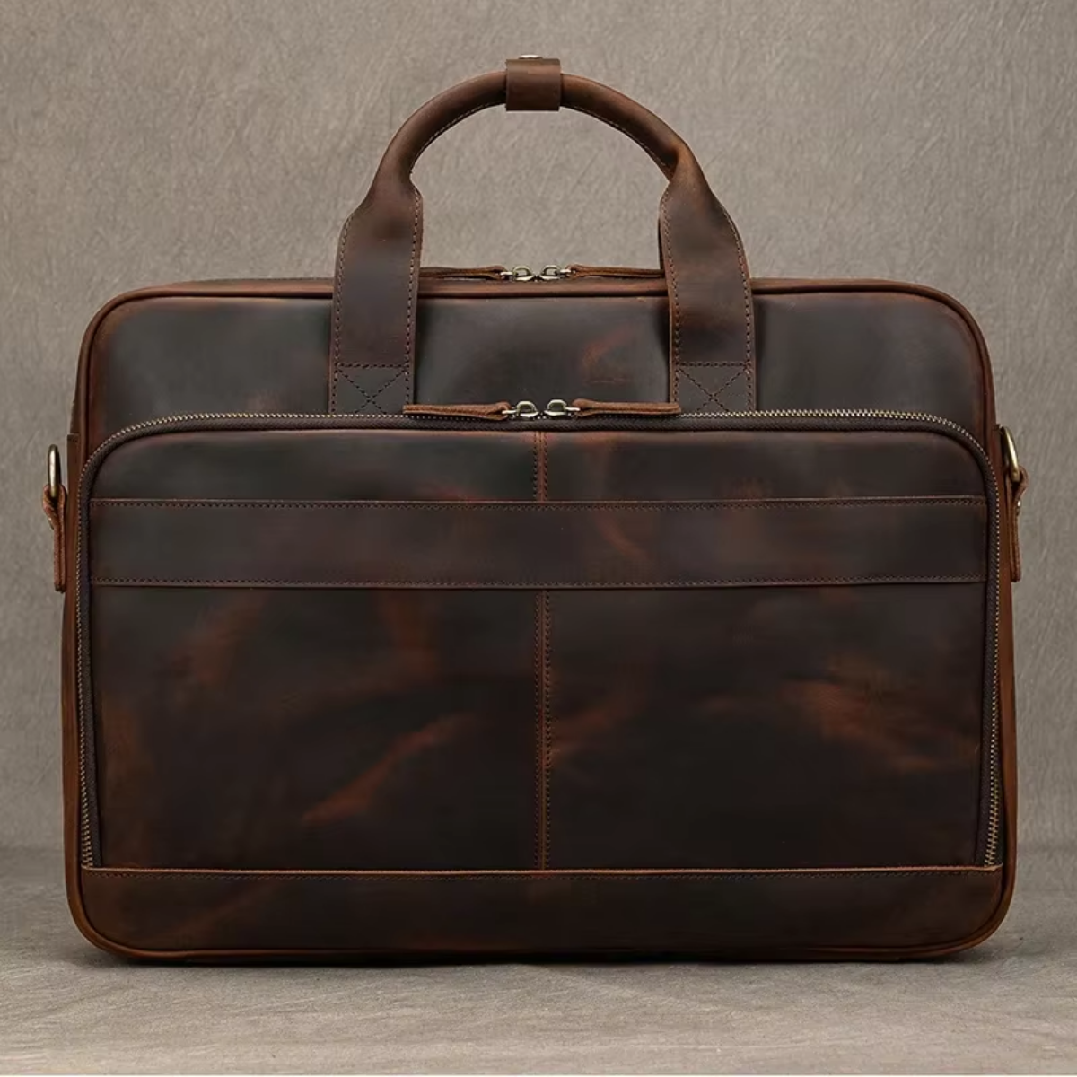 Bolsa Executiva Masculina em Couro Legítimo Cambridge
