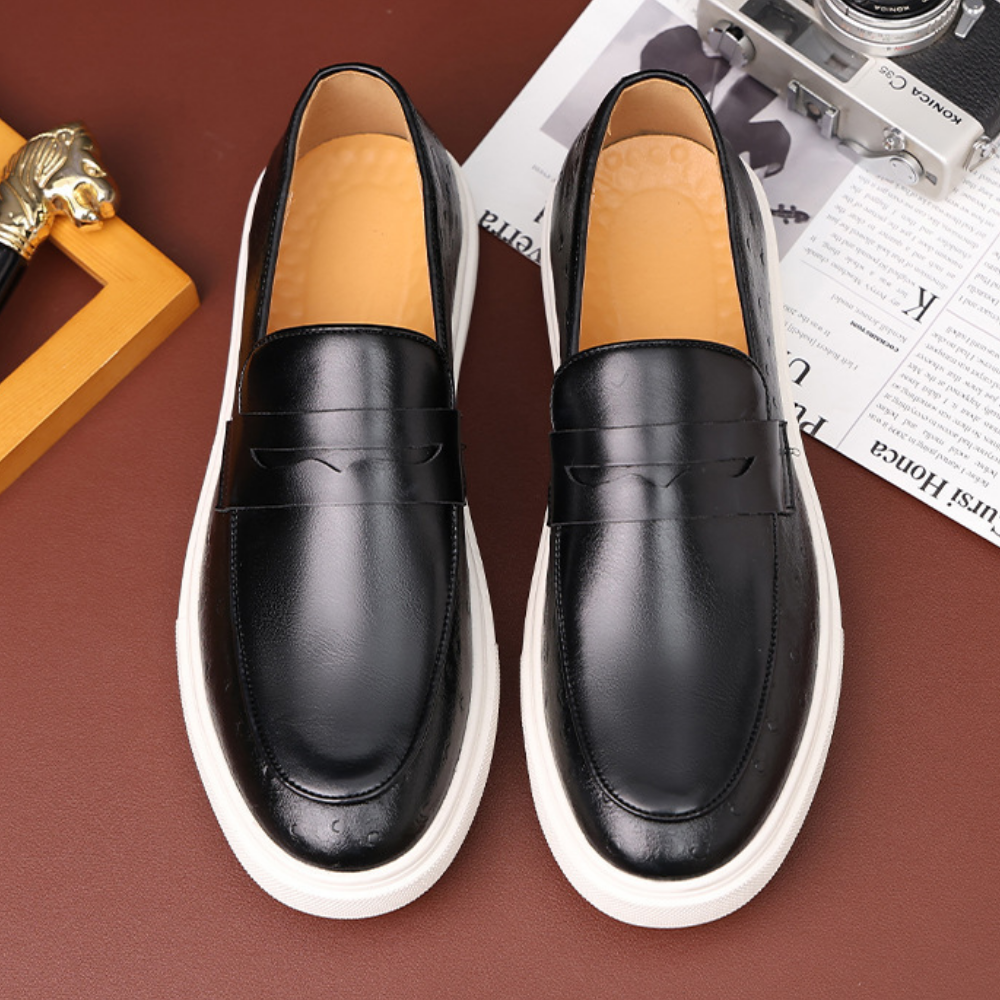 Mocassim Masculino em Couro Montclair