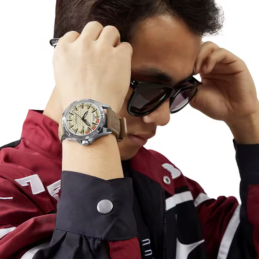 Relógio Naviforce Marrom em Couro