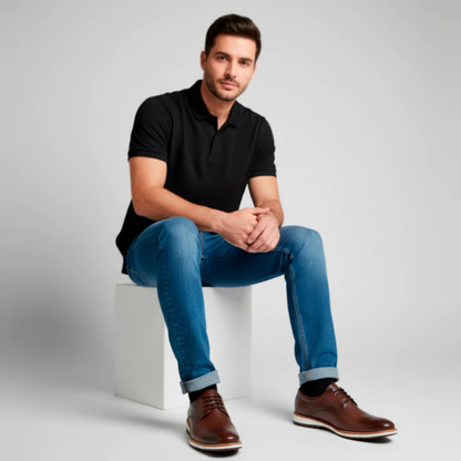 Sapato Oxford Masculino Journée – Couro Sintético Premium