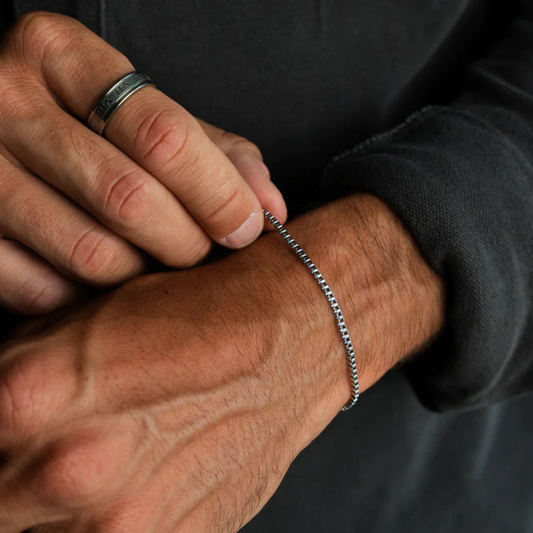 Pulseira Alistair Prata Inox