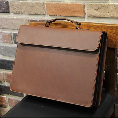 Maleta Executiva Masculina Chicago em Couro Tecnológico para Notebook