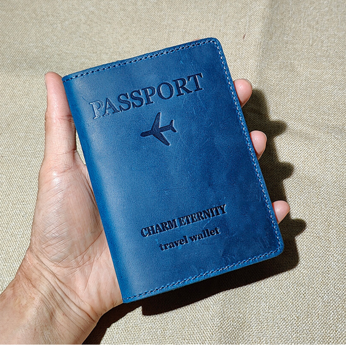 Porta Passaporte de Viagem em Couro