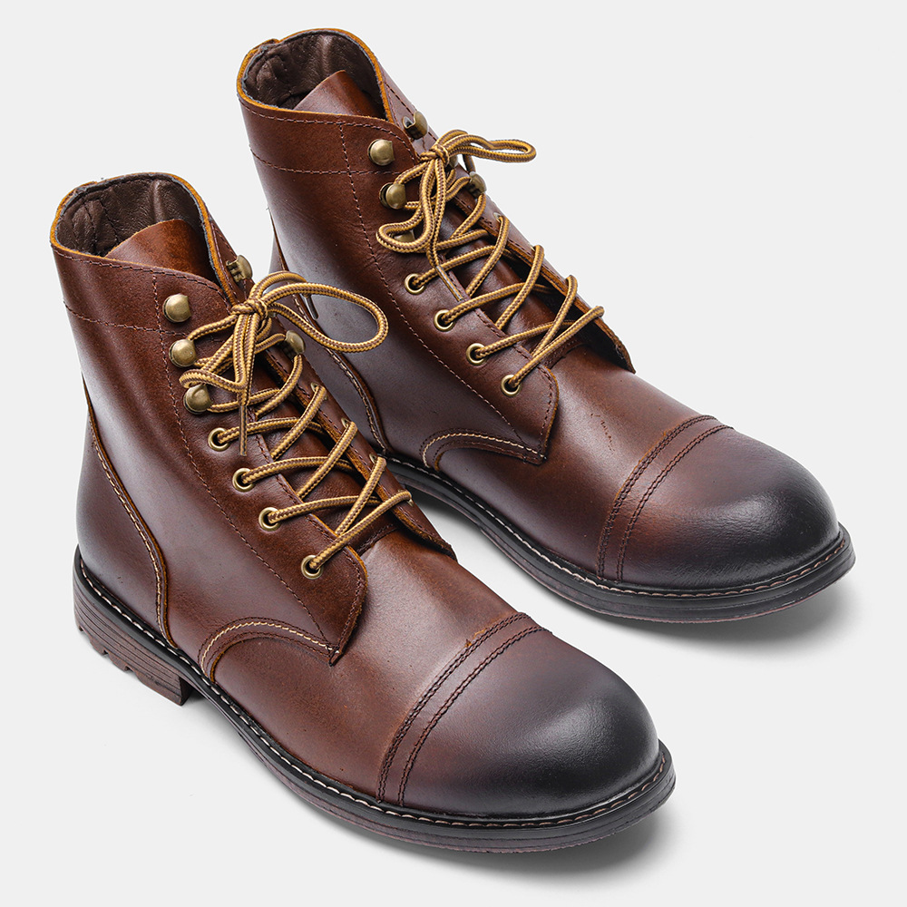 Bota Masculina em Couro Legítimo Tristan