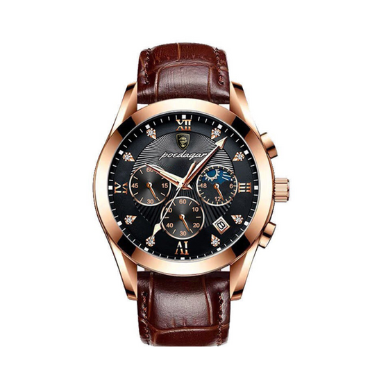 Relógio Poedagar Elegance em Couro