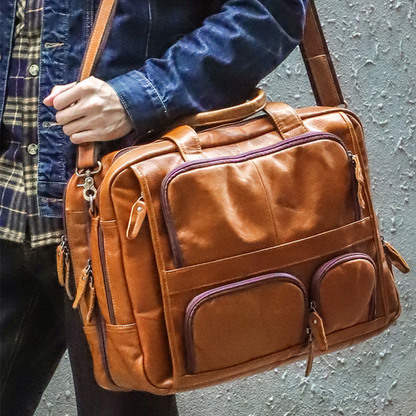 Bolsa Executiva em Couro Legítimo Sheffield