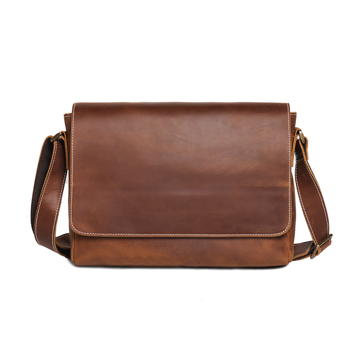 Bolsa Carteiro Masculina em Couro Legítimo Denver
