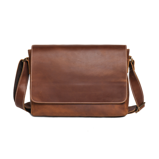 Bolsa Carteiro Masculina em Couro Legítimo Denver