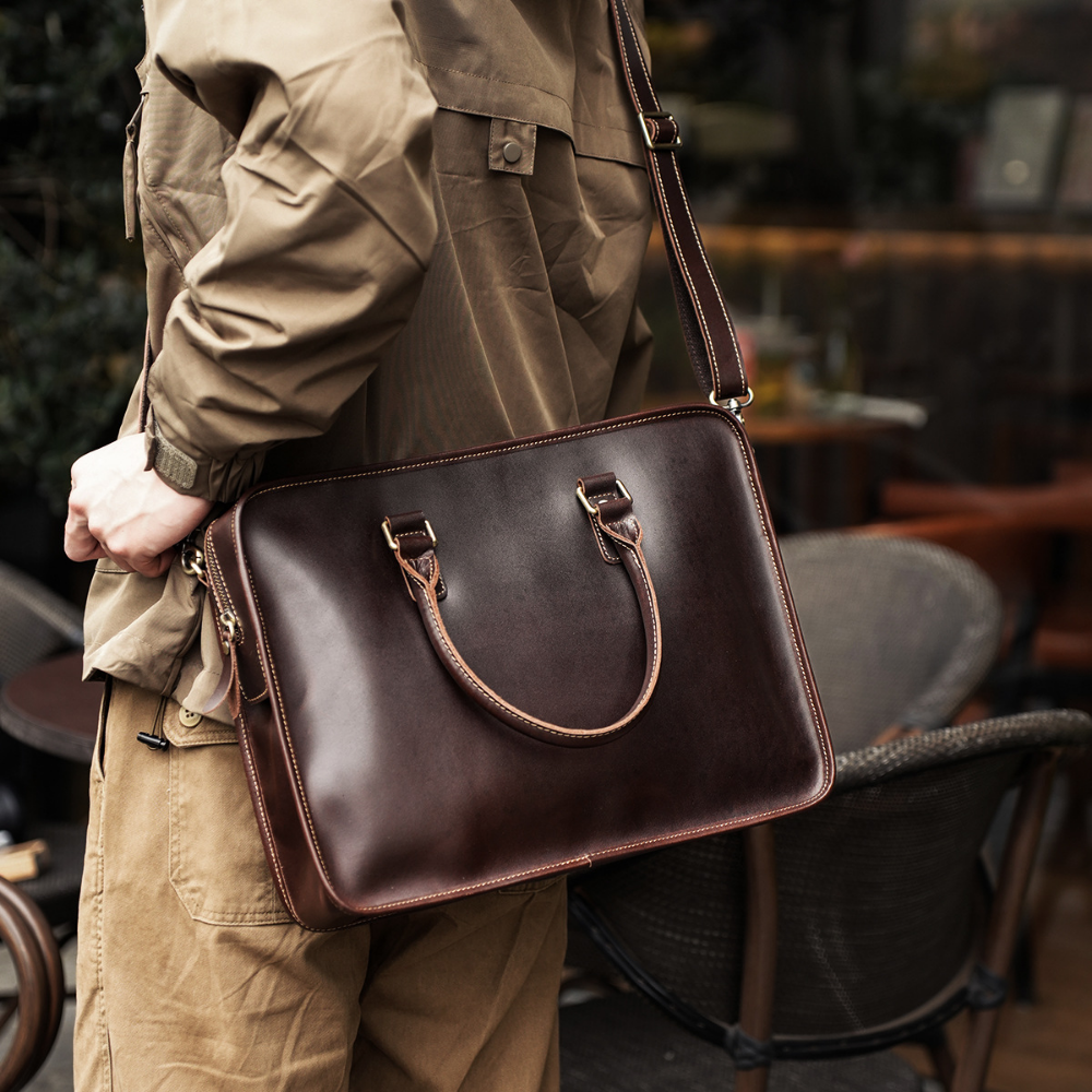 Bolsa Executiva Masculina em Couro Legítimo Cardiff