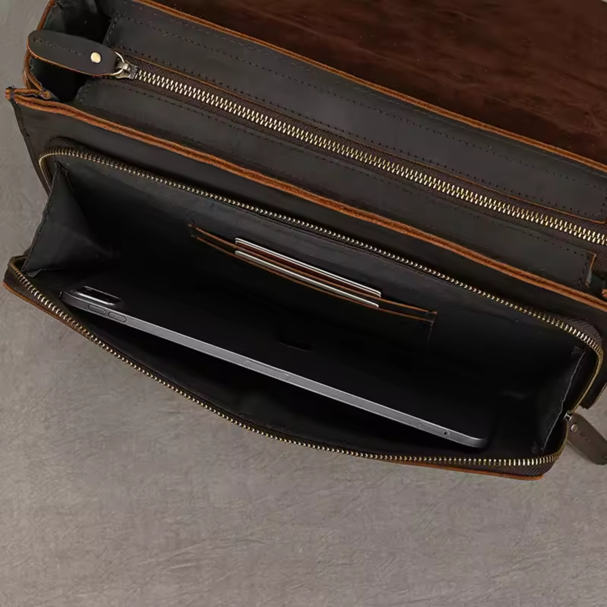 Bolsa Executiva em Couro Legítimo Manchester