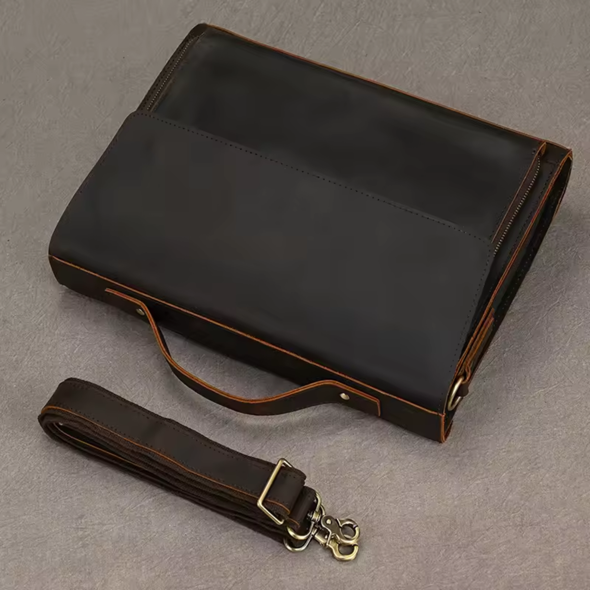 Bolsa Executiva em Couro Legítimo Manchester